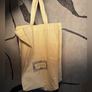 Gucci Cream Canvas tote Bag